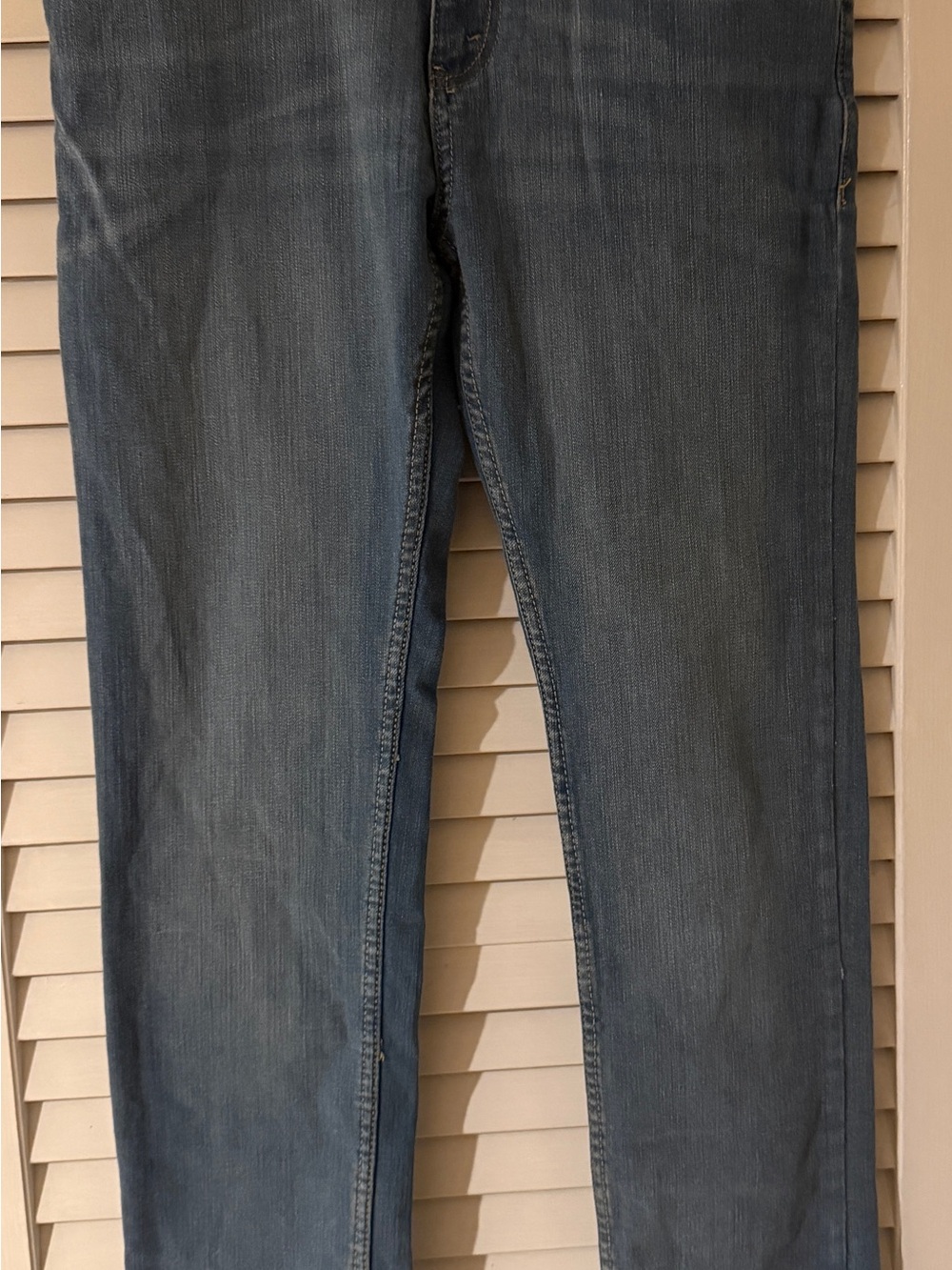 Levi's 510 Denim Jeans in Blue with Brown Leather Patch